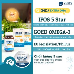 Omega extra dha- Dầu cá tinh chế nhập khẩu Nauy